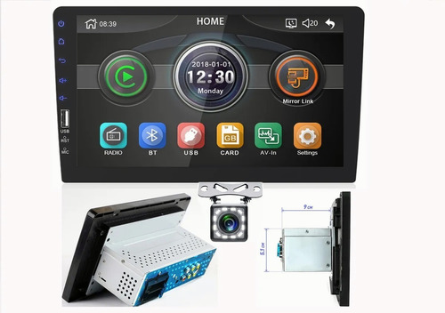 Pantalla Táctil Mp5 Hd Camera Auto Estéreo 9 Pulgadas 1din