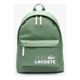 Lacoste Mochila Unisex Neocroc Con Estampado Frene Blanc