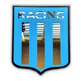 Cuadro Escudo Racing Club Acrílico Espejo 25 X 20 Cm