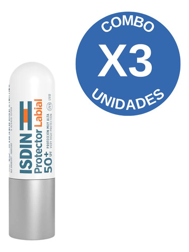 Combo X3 Isdin  Fotoprotector Spf50 Stick Labial