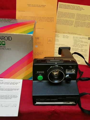 Camara Polaroid 2000 Land Camera En Caja Vtg Coleccion 