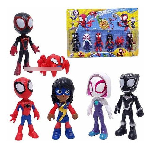 Figuras Spider-man Y Amigos Regalos Detalles Niños Héroes