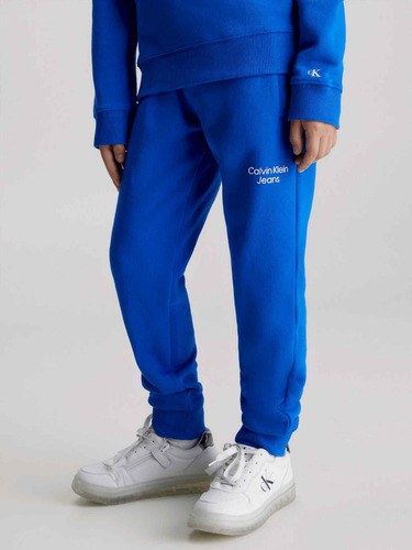 Pantalón Jogger De Chándal Azul Para Niño Calvin Klein