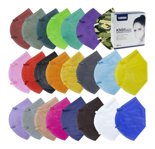 Cubrebocas Kn95 Mascarillas Tomods 10pzs Colores A Elegir