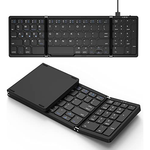 Teclado Bluetooth Plegable Erkovia, Teclado Portátil Inalámb