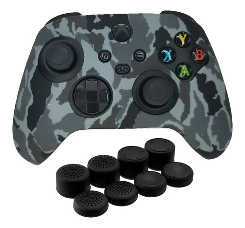 Xbox Series S X Funda Silicon Control Camuflaje + 8 Grip One