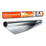 Papel Aluminio Rolo Cozinha 45cmx4m Cx C/35 Unidades