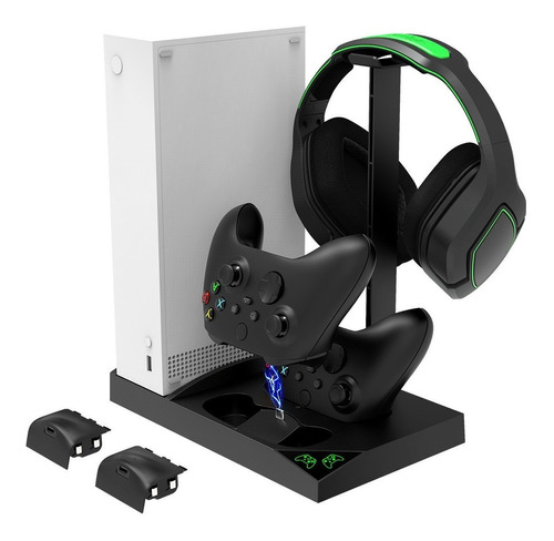 Soporte Cargador Para Xbox Series S Con Ventilador Y 2 Pilas