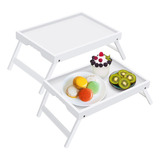 Mesa De Bandeja De Cama Artmeer Con Patas Plegables, Desayun