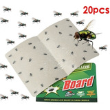 X20 Trampa Atrapa Mata Insecto Mosca Cucaracha Placa Adhesiv