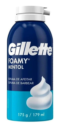 Espuma De Afeitar Gillette Foamy Mentol 175 G