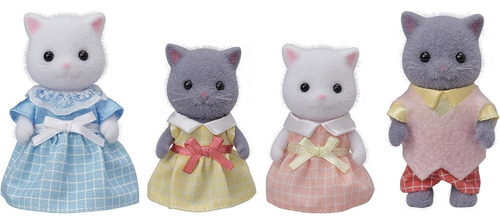 Sylvanian Families Familia De Gatitos Persas Calico Critters