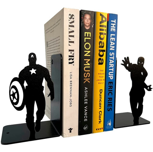 Sujeta Libros Iron Man Y Capitan America