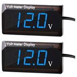 Medidor De Voltaje Digital Automóvil De 12v, 2 Piezas,...