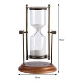 Reloj De Arena Sand Timer, 15 Minutos, Giratorio, De Cristal