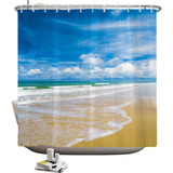 Cortinas De Baño 3d Escenarios De Playa