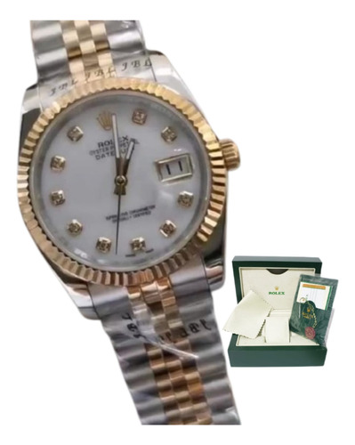 Relogio Rolex Feminino Datejust Madrepérola 36 Mm Com Caixa