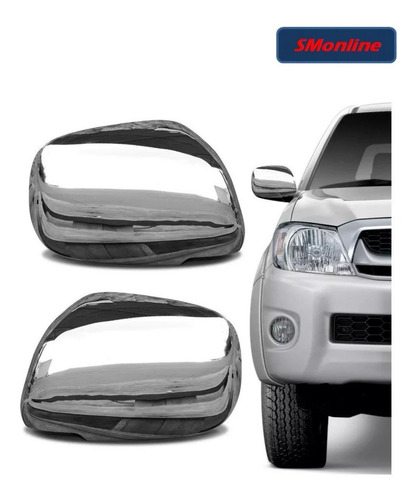 Cachas Cubre Espejo Cromada Toyota Hilux 2005 A 2015 Foto 2