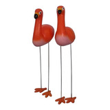 Flamingos  Para  Grama E Jardins E Vasos  /3 Peças