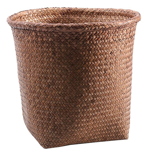 Cubo De Basura De Ratán Para Decoración De Oficina, Cesta De