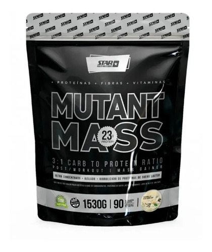 Gainer Mutant Mass 1,5 Kilos Star Nutrition Ganador De Masa