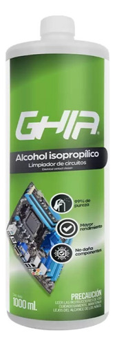 Alcohol Isopropílico Para Limpieza De Computo Y Circuitos 1l