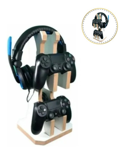 Suporte Gamer De Controle E Headset Para Ps4 Xbox One Ps5 