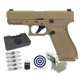 Pistola Pressão Co2 Glock G19x Gen5  4,5 Blowback+kit Pro