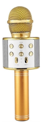 Microfone Tomate Mt-1036 Dourado