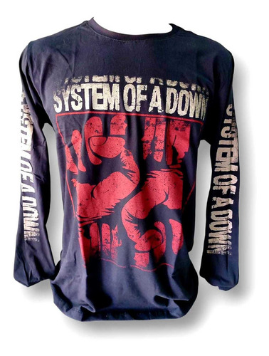 Camiseta Banda System Of Down - Modelo Manga Longa