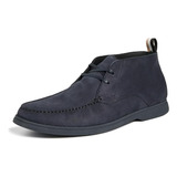 Zapato Hugo Boss Boss Men's Sienne Nubuck Desert Blue 504978