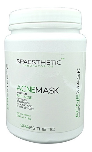 Mascarilla Anti Acné Acnemask De 1 Kg Spaesthetic Tipo De Piel Grasa