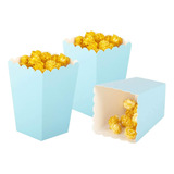 Cajas De Palomitas De Maíz Azul Claro Aimtohome, Mini Caja D