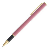 Caneta Crown Capricci Rollerball Rosa Luxo Presente + Case Cor Da Tinta Preta