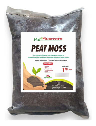 Peat Moss Sustrato Pal Hogar De 5 Litros