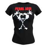 Polera Mujer Diseño Pearl Jam 100% Algodon