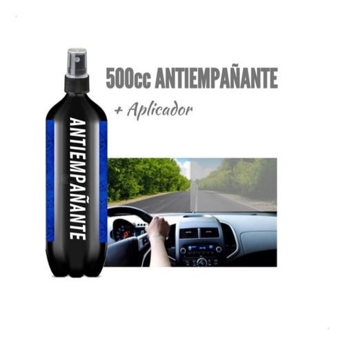 Antiempañante Auto / Camion Etc 500ml En Spray + Aplicador 