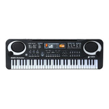 61 Teclas Electrónica Digital Música Teclado Negro