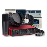 Interfaz De Audio Usb Focusrite Scarlett 2i2 Studio (4ta Gen