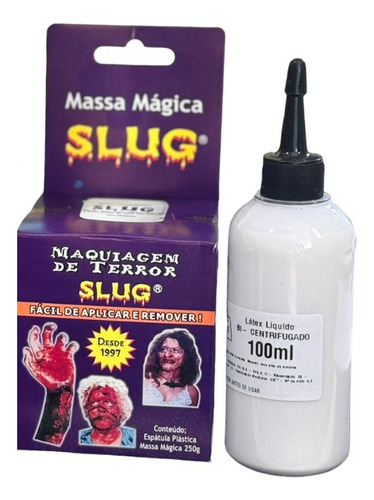 Kit Maquiagem Slug Massa 200 Gr + Látex 100 Ml 