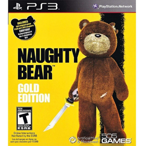 Jogo Naughty Bear Golden Edition Para Playstation 3 Ps3