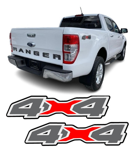 Sticker Calcomania 4x4 Para Costado De Batea Ford Ranger