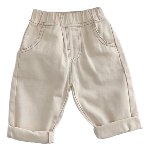 Pantalones De Bebé Jeans De Color Sólido Para Niños A