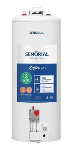 Termotanque Multigas Señorial Zafiro Tsz-85 Blanco 85l