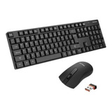 Teclado E Mouse Philips Wireless Modelo C501 Abnt2 Cor Do Teclado Preto Cor Do Mouse Preto