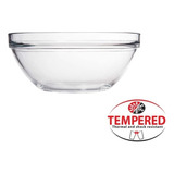 Juego De 3 Tazones Ensaladera Bowl De Vidrio 20,23,26 Cm Color Transparente