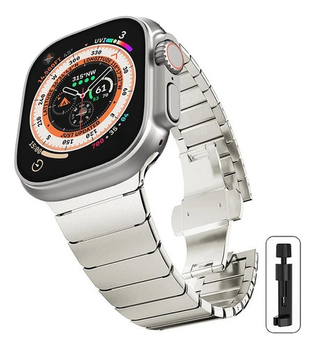 Correa Simple De Acero Para Apple Watch 38-49 Mm Ultra 9 8 7