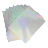 Papel Adhesivo Holográfico Transparente Para Impresora...