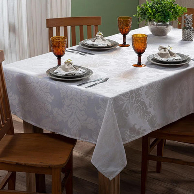 Toalha Mesa Retangular 6 Lugares Cadeiras Premium Cor Cinza