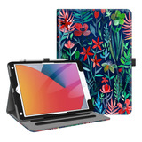 Funda Fintie, Flores De Colores, Compatible iPad De 9ª/8ª/7ª